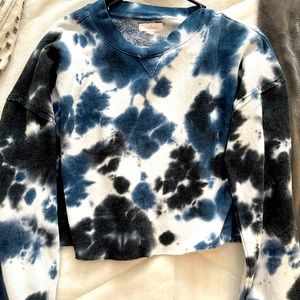 Tie Dye Cropped Sweatshirt